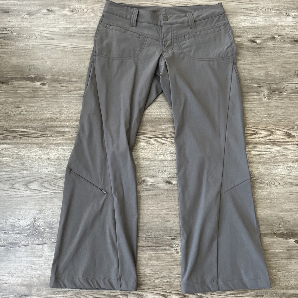 Athleta Dipper Pants Womens 2 Petite Flare Hiking Travel Lightweight Stretch